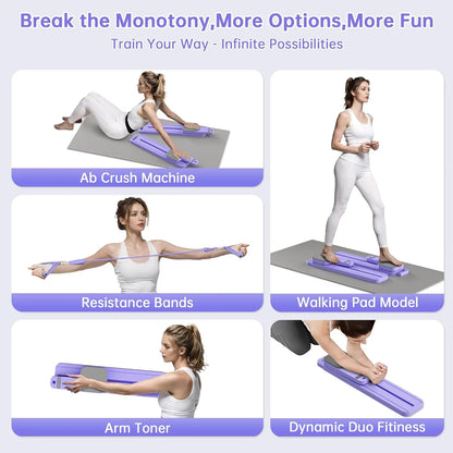 Transform Your Home Workouts with the Ultimate 7-in-1 Pilates Board & Resistance Bands! 💪✨ Perfect for Core Strength, Abs, Glutes & Legs! #Pilates #HomeFitness