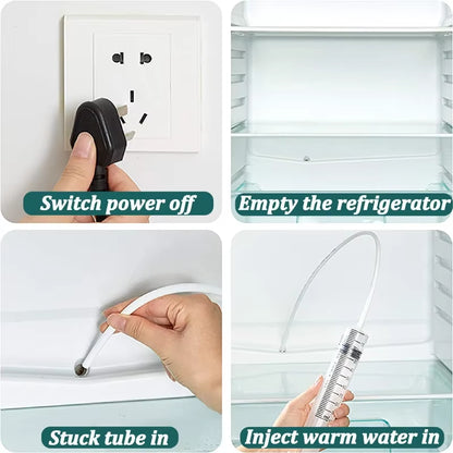 5/6Set Refrigerator Drain Hole Clog Remover Dredge Cleaning Tools Fridge Hole Brush Water Outlet Cleaner for Household Clean