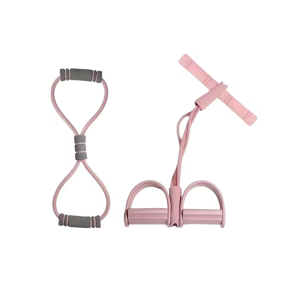 Multifunction Pedal Resistance Band, 4-Tube Elastic Pull Rope for Home Yoga, Leg Exercise, Sit-Up Assistant, Full Body Stretching & Strength Training Fitness Tension Rope