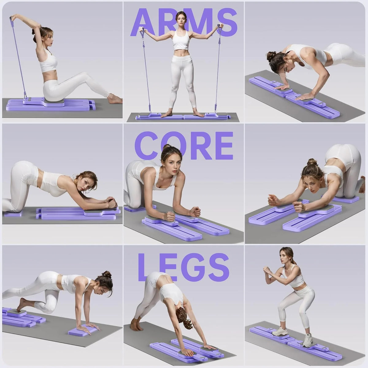 Transform Your Home Workouts with the Ultimate 7-in-1 Pilates Board & Resistance Bands! 💪✨ Perfect for Core Strength, Abs, Glutes & Legs! #Pilates #HomeFitness