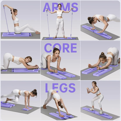 Transform Your Home Workouts with the Ultimate 7-in-1 Pilates Board & Resistance Bands! 💪✨ Perfect for Core Strength, Abs, Glutes & Legs! #Pilates #HomeFitness