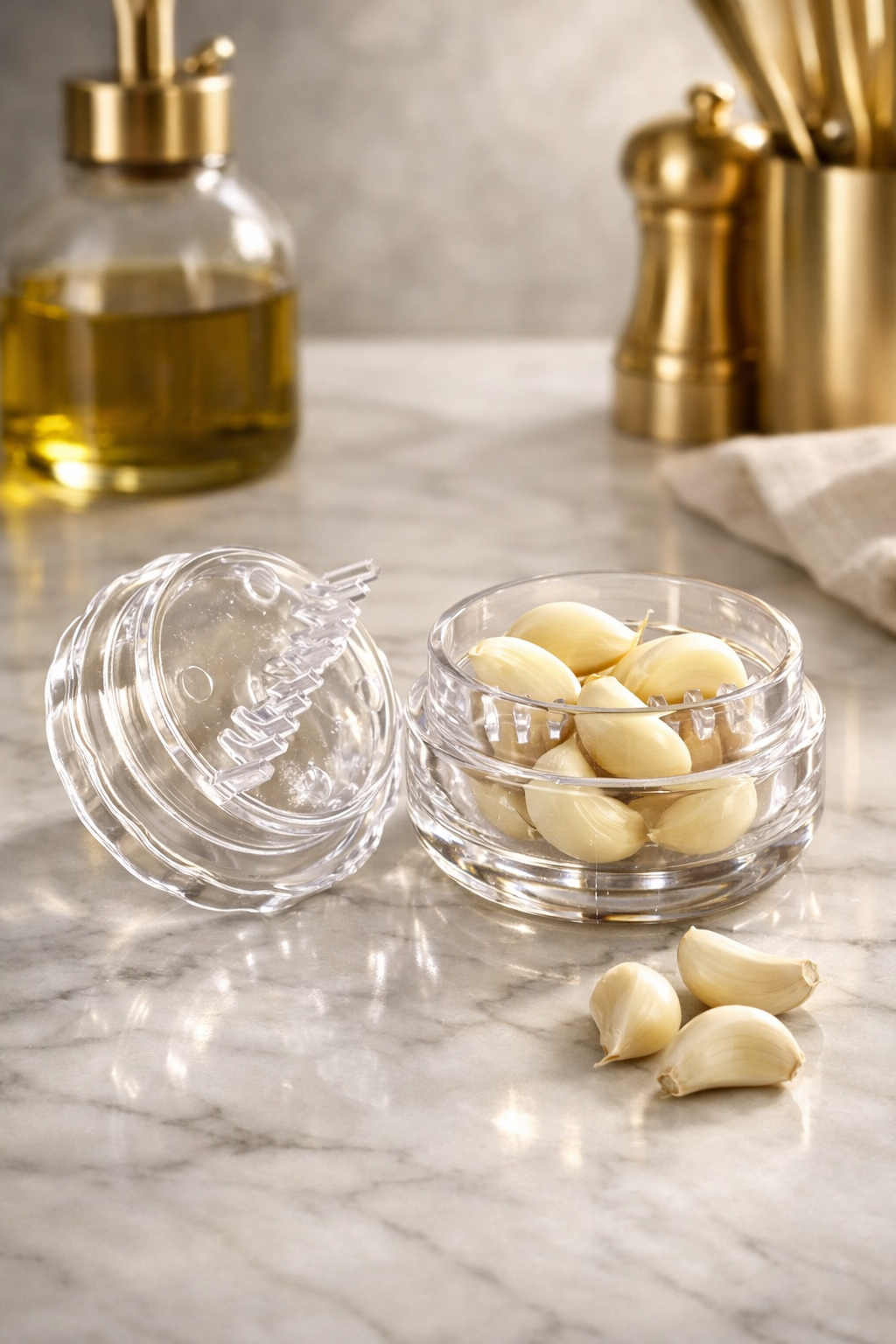 1/2Pcs Manual Portable Garlic Crusher - Twist Kitchen Gadget for Crushing Garlic and Ginger, Easy to Use and Clean