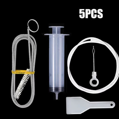 5/6Set Refrigerator Drain Hole Clog Remover Dredge Cleaning Tools Fridge Hole Brush Water Outlet Cleaner for Household Clean