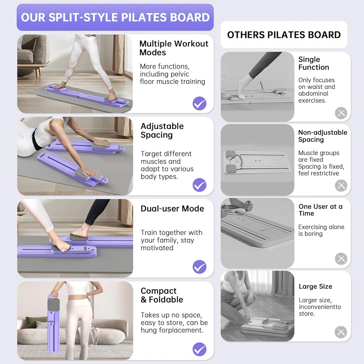 Transform Your Home Workouts with the Ultimate 7-in-1 Pilates Board & Resistance Bands! 💪✨ Perfect for Core Strength, Abs, Glutes & Legs! #Pilates #HomeFitness