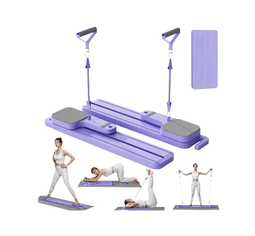 Transform Your Home Workouts with the Ultimate 7-in-1 Pilates Board & Resistance Bands! 💪✨ Perfect for Core Strength, Abs, Glutes & Legs! #Pilates #HomeFitness
