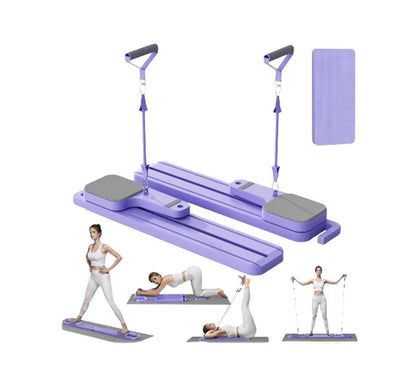 Transform Your Home Workouts with the Ultimate 7-in-1 Pilates Board & Resistance Bands! 💪✨ Perfect for Core Strength, Abs, Glutes & Legs! #Pilates #HomeFitness