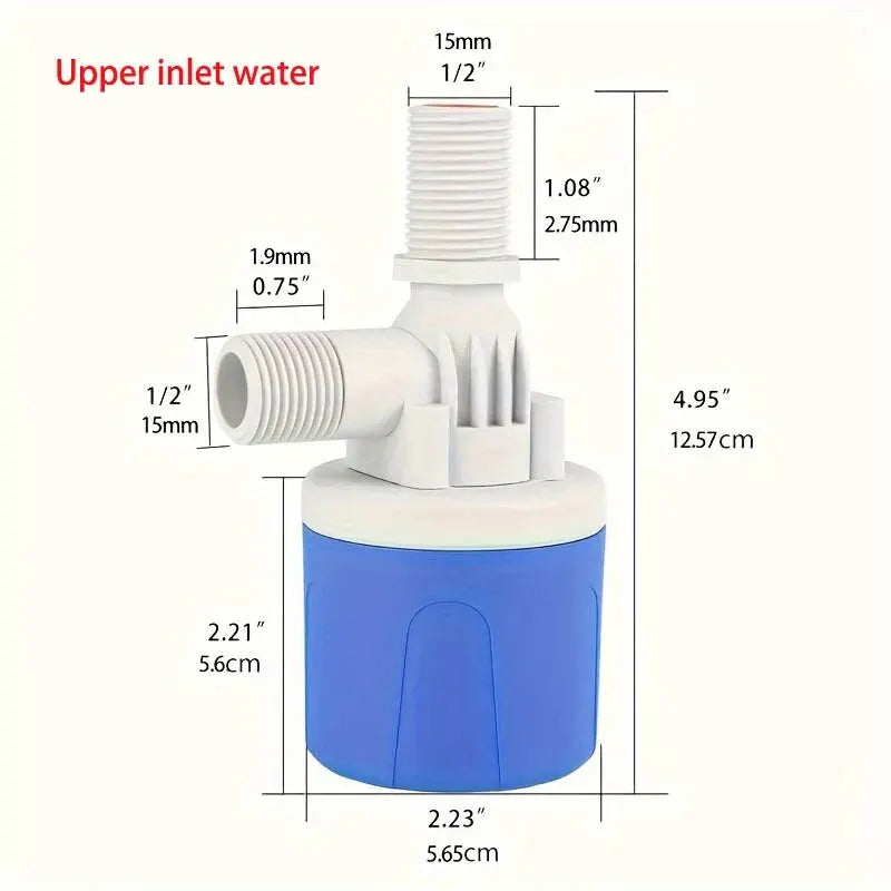 Fully Automatic Water Level Control Float Valve 1/2" Auto Shut off Automatic Water Stop Automatic Water Make-Up Controller