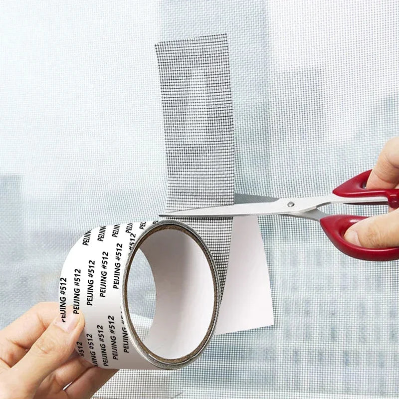 Window Screen Repair Tape Self Adhesive Mesh Tape Net Door Fix Patch anti Insect Mosquito Mesh Broken Holes Repairing